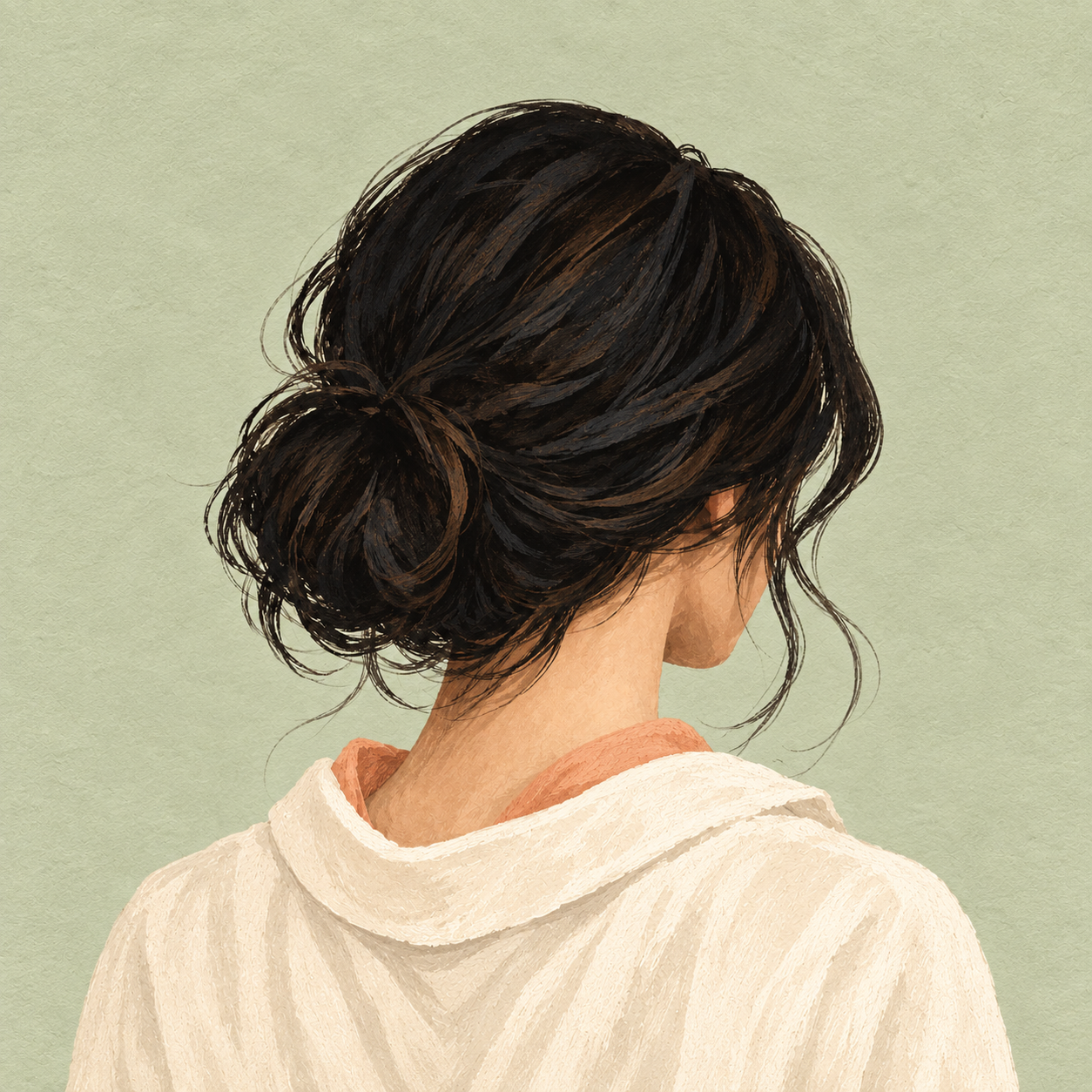Avatar de Line Valmer sur fond sauge.